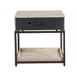 Universal Furniture Dove Nightstand in White Travertine