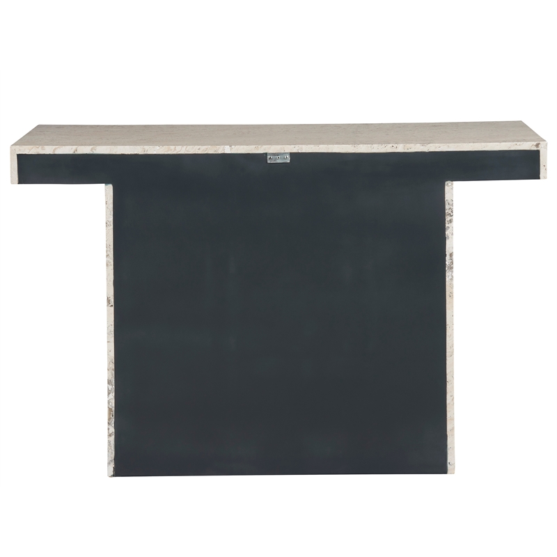 Universal Furniture Daxton Console Table in White Travertine
