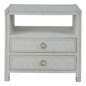 Universal Furniture Riven Nightstand in Gray Fabric
