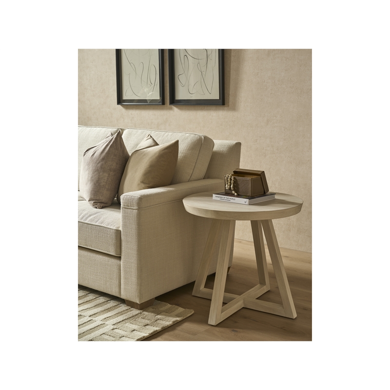 Universal Furniture River Rock Round Side Table in River Rock