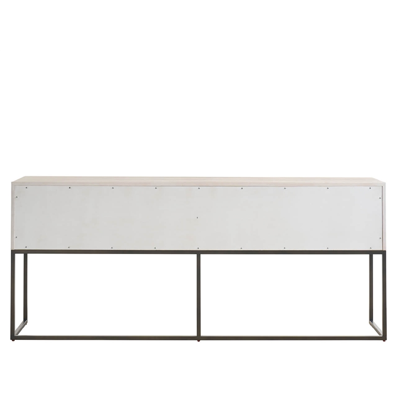 Universal Furniture River Rock Metal Base Console in River Rock