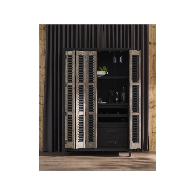 Universal Furniture Dwell Bar Cabinet in Basalt/Boulder