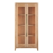 Universal Furniture Zella Display Cabinet in Natural Oak