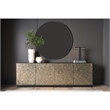 Universal Furniture Orion Mirror in White Satin Bronze