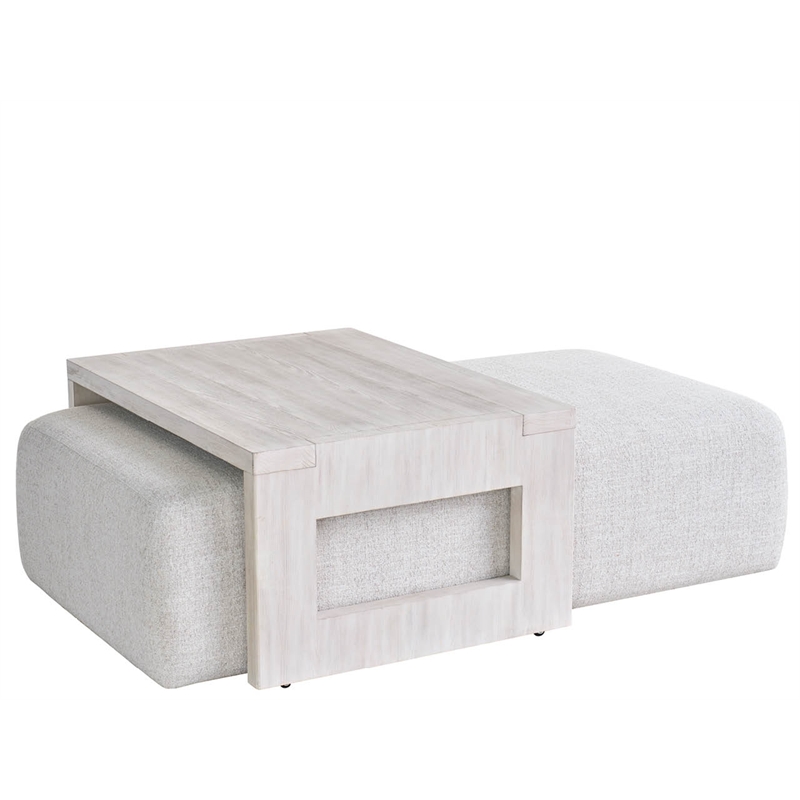 Universal Furniture River Rock Nesting Cocktail Ottoman in Smoke Bronze