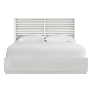 Universal Furniture Oasis Shoreline Panel Bed Queen in White Pine