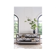 Universal Furniture Montclair Brindle Console in Smioked Gold and Travertine