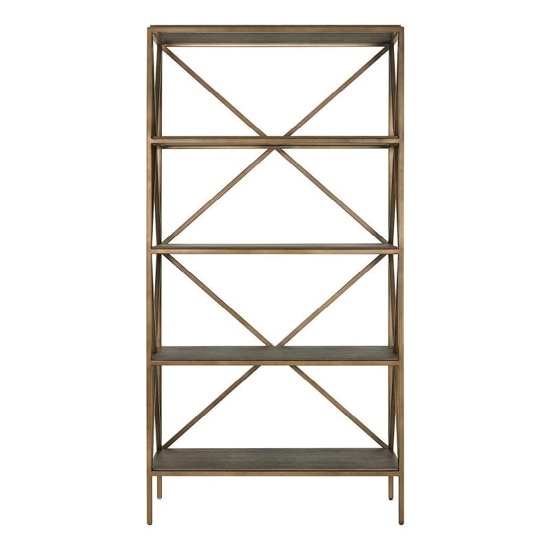 Universal Furniture Montclair Etagere in Cocoa