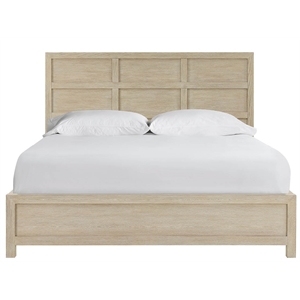 Universal Furniture Oasis Dockside Panel King Bed in Natural Oak