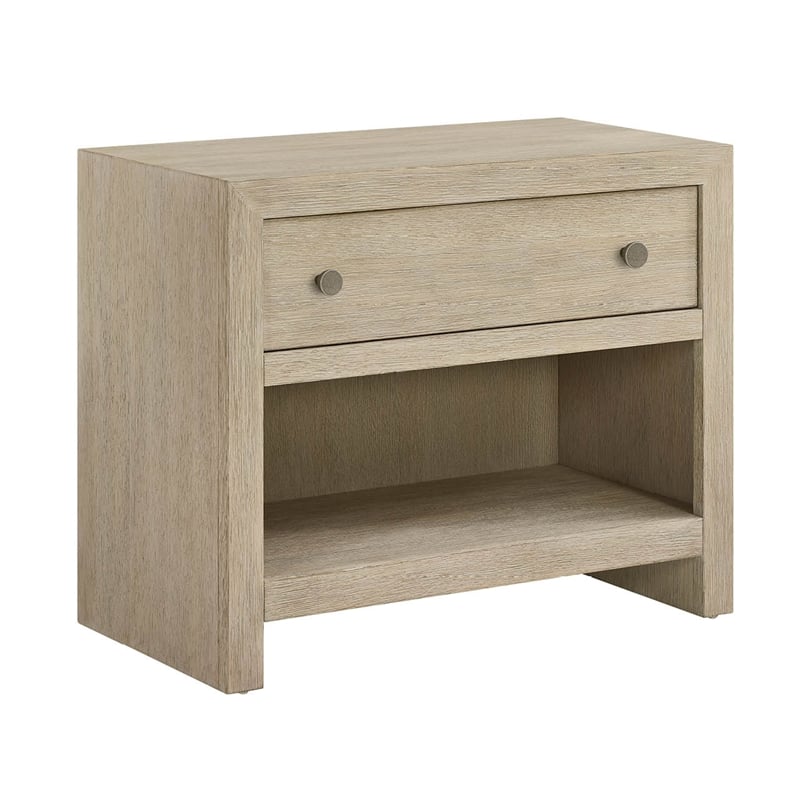 Universal Furniture Oasis Nightstand in Dockside Natural Tan Oak