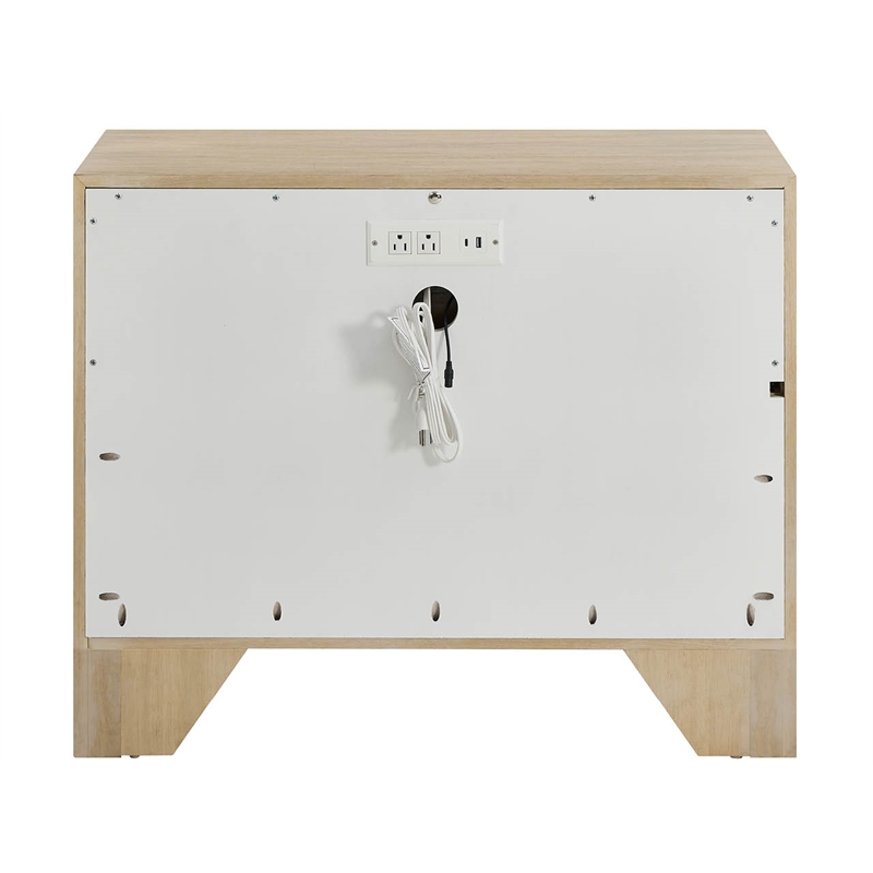 Universal Furniture Oasis Nightstand in Dockside Natural Tan Oak