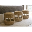 Universal Furniture Oasis Stool in Woven Slimit Brown