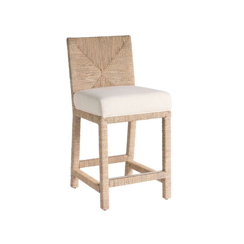 Universal Furniture Oasis Abaca Counter Chair in Dockside Natural Tan Oak