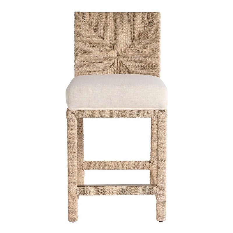 Universal Furniture Oasis Abaca Counter Chair in Dockside Natural Tan Oak