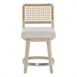 Universal Furniture Oasis Swivel Counter Stool in Dockside Natural Tan Oak