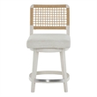 Universal Furniture Oasis Swivel Counter Stool in Shoreline White