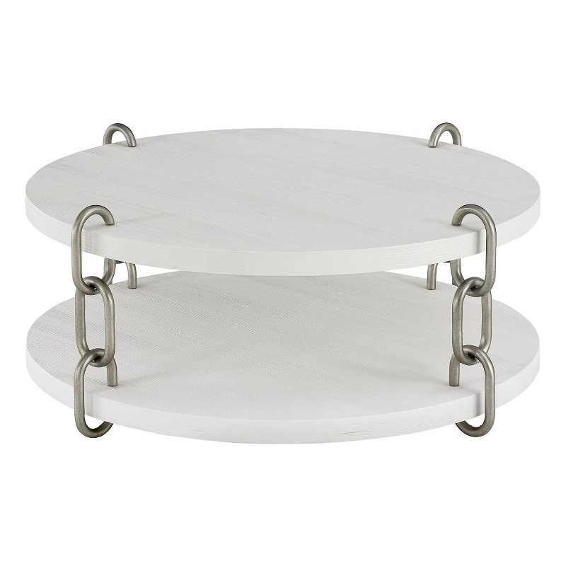 Universal Furniture Oasis Shoreline Cocktail Table in Shoreline White