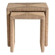 Universal Furniture Oasis Abaca Nesting Tables in Natural Tan
