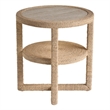 Universal Furniture Oasis Abaca Side Table in Natural Tan