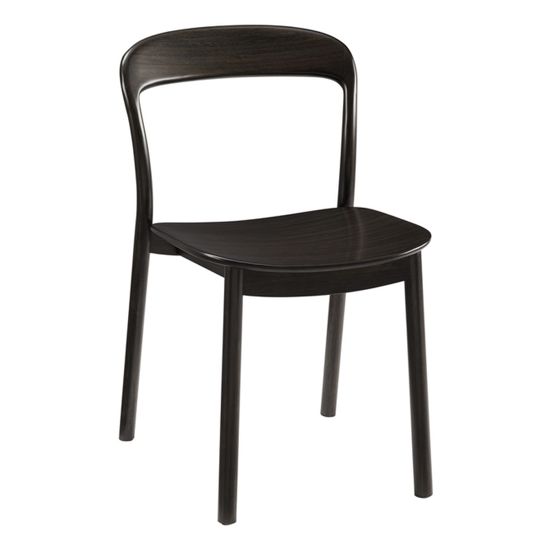 Bamax Layla Chair Bamboo seat in Charcoal