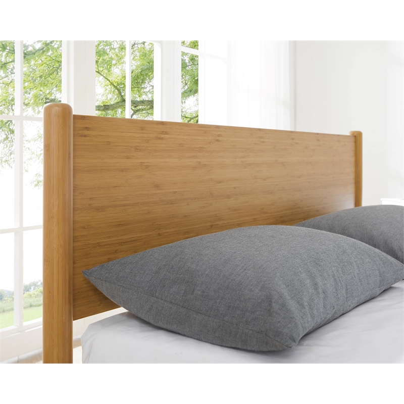 Bamax Ria Eastern King Platform Bed in Caramelized