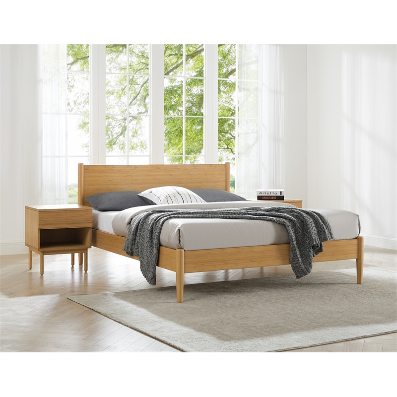 Bamax Ria 1 Drawer Nightstand in Caramelized