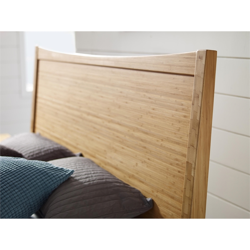 Bamax Willow Queen Platform Bed in Caramelized