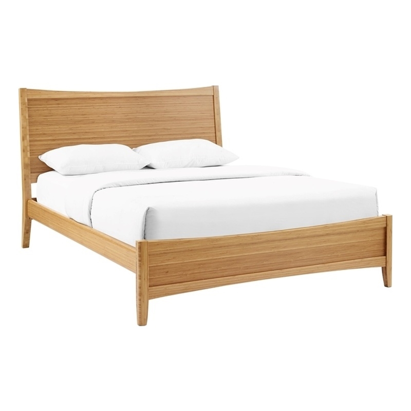 Bamax Willow Queen Platform Bed in Caramelized