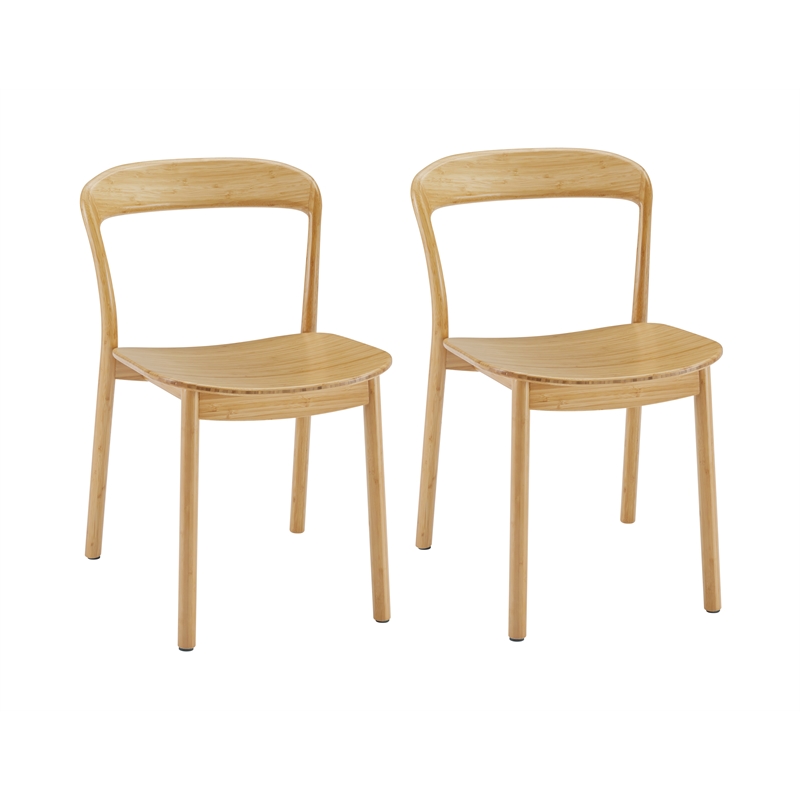 Bamax Layla Chair Bamboo Seat in Sand (Set of 2)