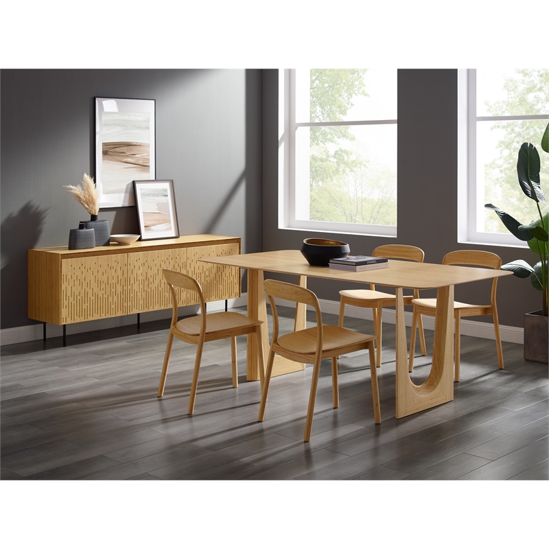 Bamax Layla Chair Bamboo Seat in Sand (Set of 2)