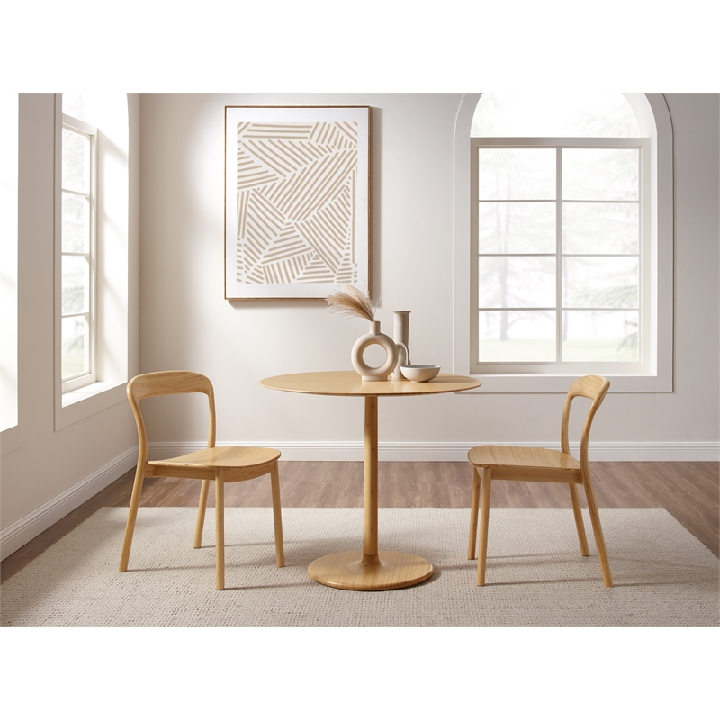 Bamax Layla Chair Bamboo Seat in Sand (Set of 2)