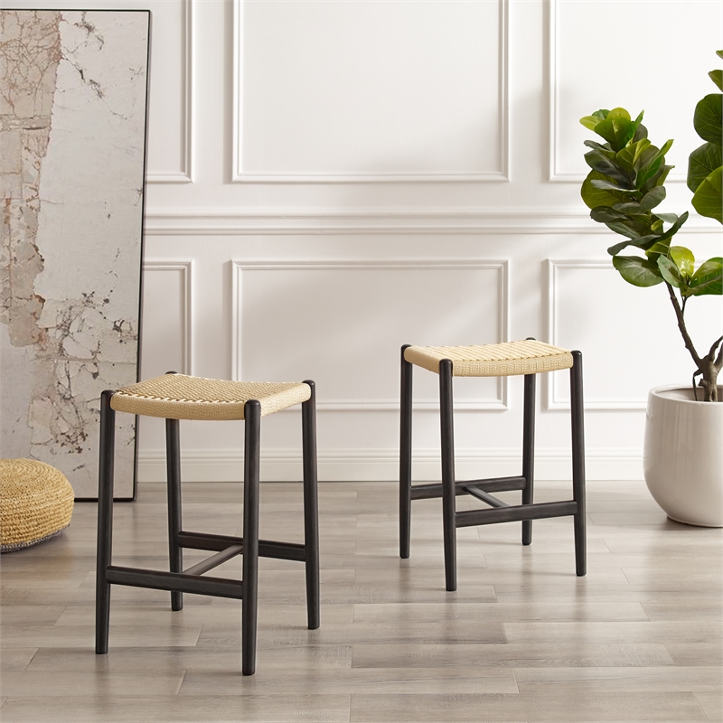 Bamax Nico counter height stool in Charcoal