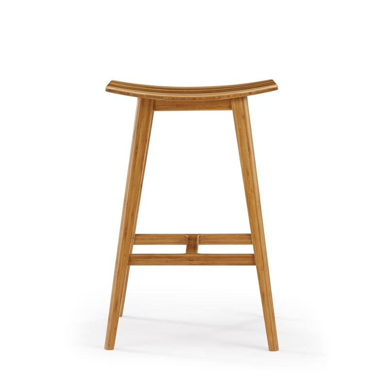 Bamax Tigris Counter Height Stool in Natural Caramelized (Set of 2)