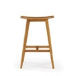Bamax Tigris Counter Height Stool in Natural Caramelized (Set of 2)