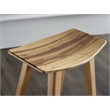 Bamax Tigris Counter Height Stool in Natural Caramelized (Set of 2)