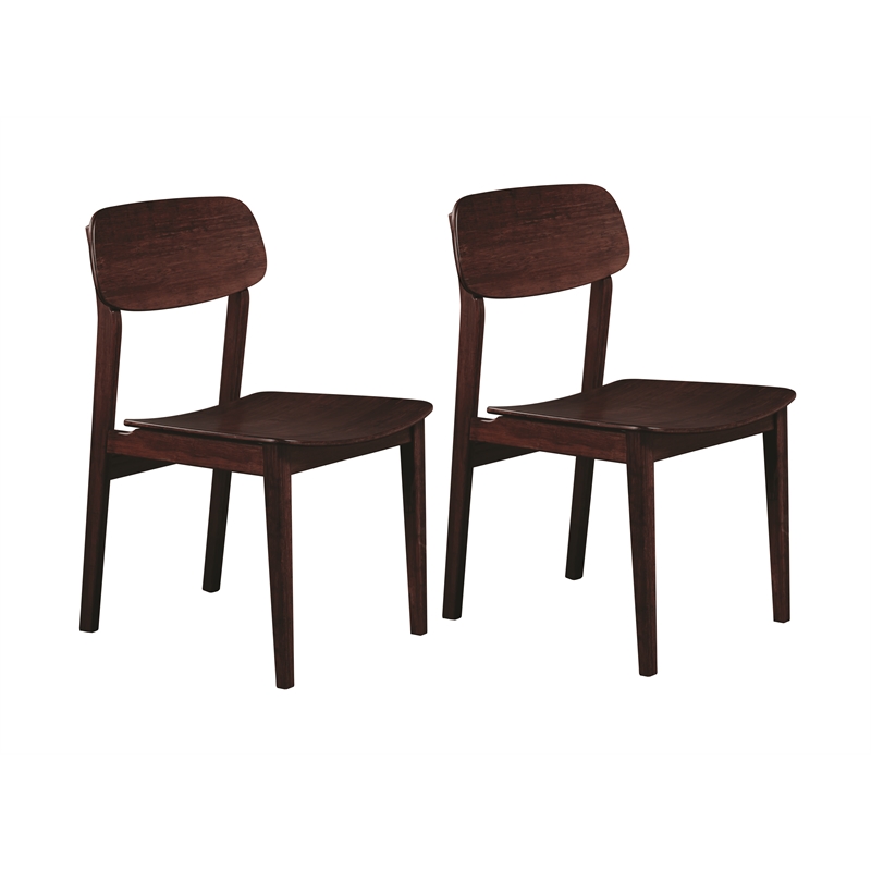 Bamax Dylan Chair in Burgundy (Set of 2)
