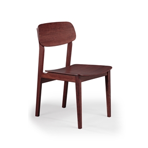 Bamax Dylan Chair in Burgundy (Set of 2)