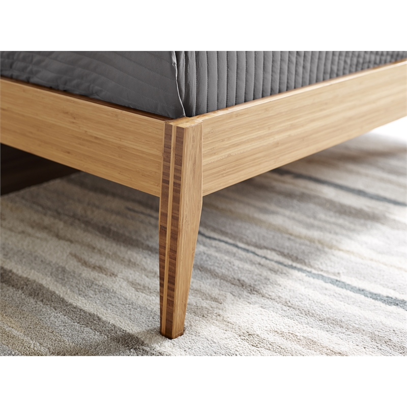 Bamax Tristan Queen Platform Bed in Golden