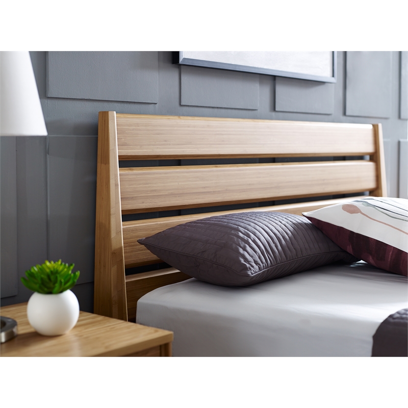 Bamax Tristan King Platform Bed in Golden