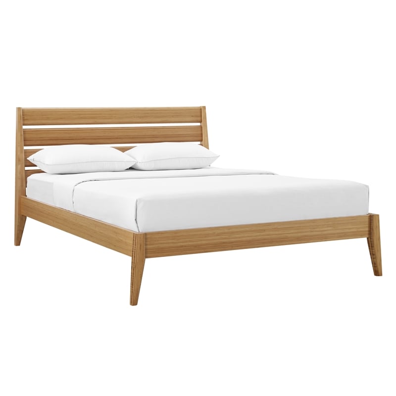 Bamax Tristan King Platform Bed in Golden
