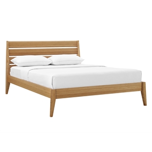 Bamax Tristan King Platform Bed in Golden