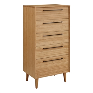 Bamax Tristan Five Drawer High Chest in Golden