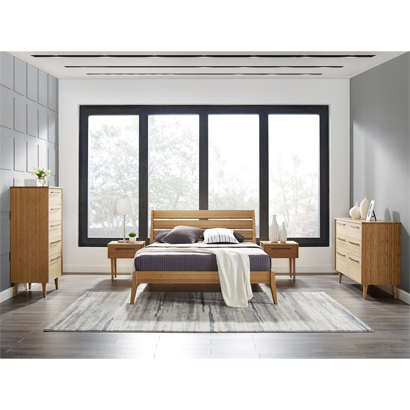 Bamax Tristan Five Drawer High Chest in Golden