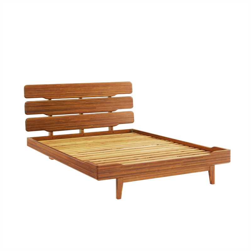 Bamax Dylan Queen Platform Bed in Copper