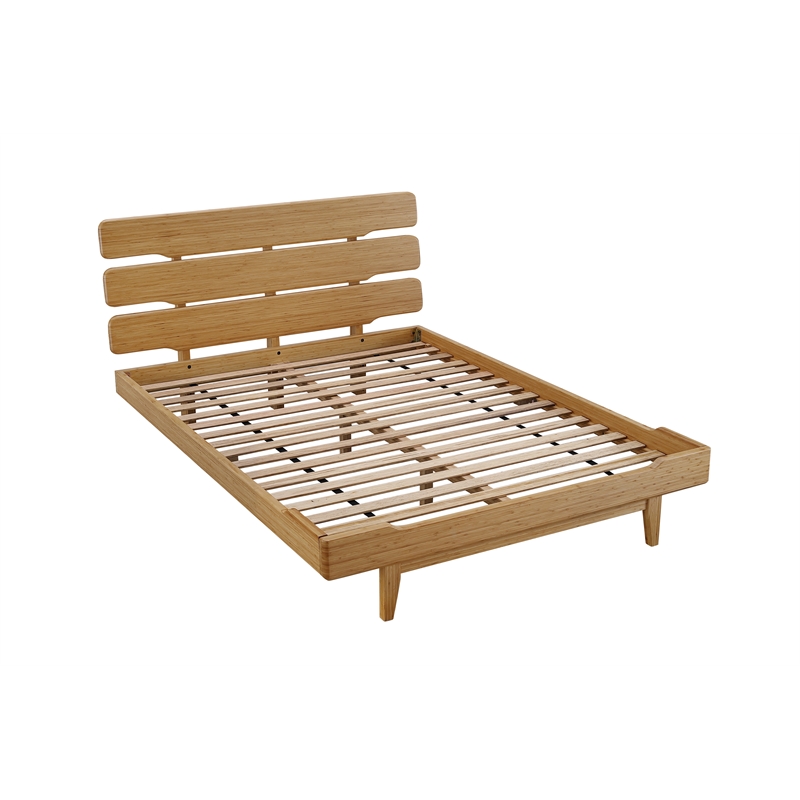 Bamax Dylan Queen Platform Bed in Golden