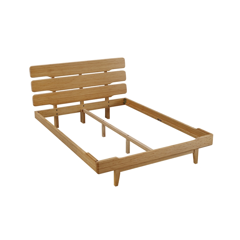 Bamax Dylan Queen Platform Bed in Golden