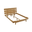 Bamax Dylan Queen Platform Bed in Golden