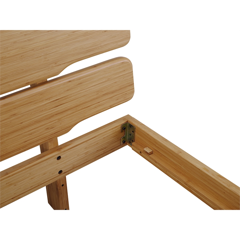 Bamax Dylan King Platform Bed in Golden