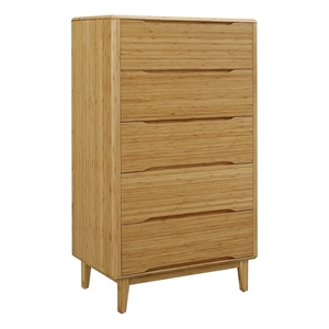 Bamax Dylan Five Drawer High Chest in Golden