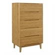 Bamax Dylan Five Drawer High Chest in Golden